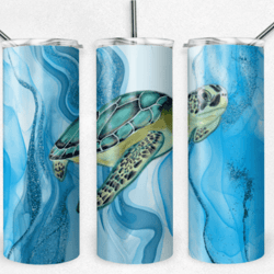 sea turtle sublimation tumbler designs