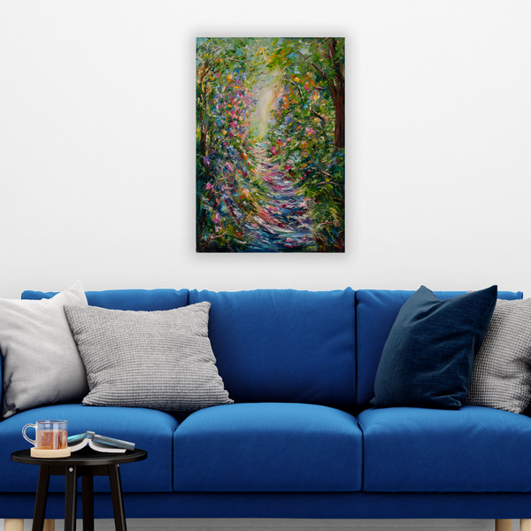 Blossom Trees Painting Spring Original Art Impressionist Art - Inspire ...