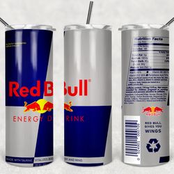 red bull tumbler wrap design - jpeg & png - sublimation printing - soda / pop - 20oz tumbler