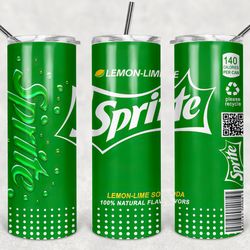 sprite tumbler wrap design - jpeg & png - sublimation printing - soda / pop - 20oz tumbler