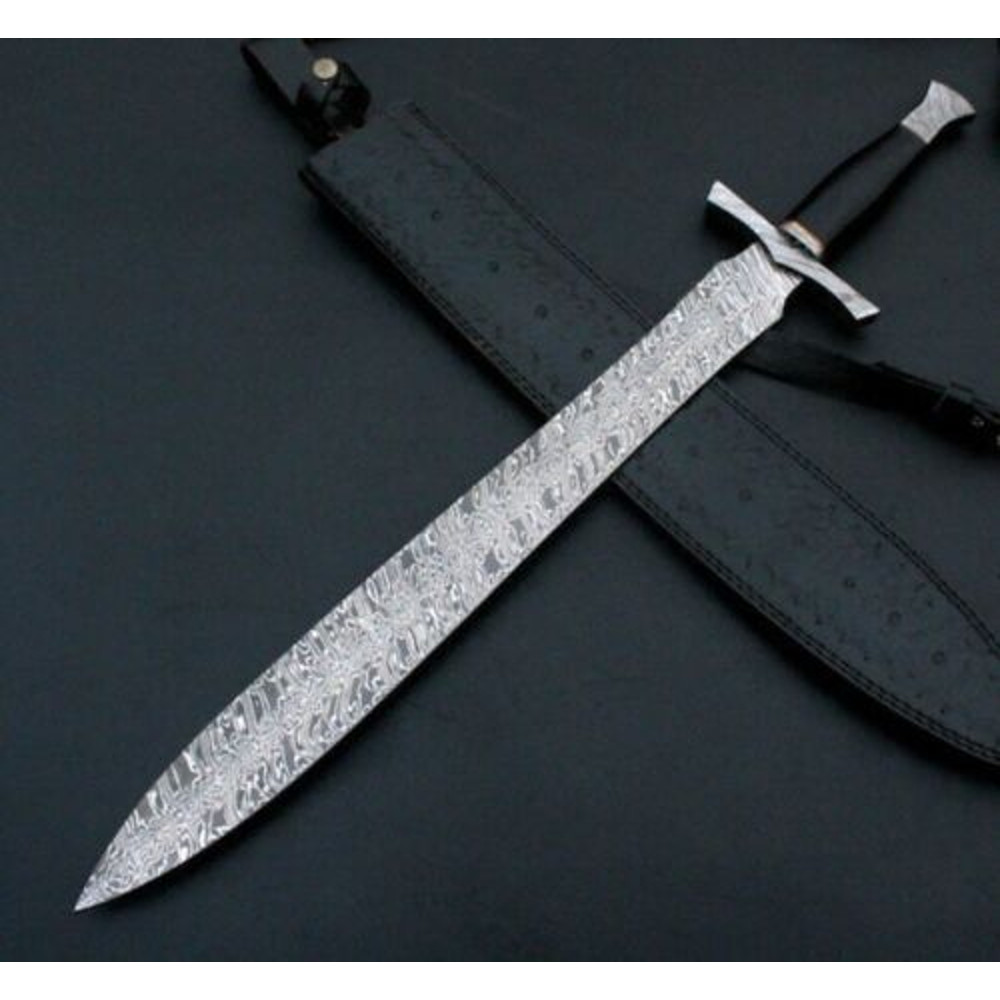 Hand-Forged,-Damascus-Steel,-Sword,-30,-Handmade,-Gladiator-Sword,-Custom-Handle,Mother's-Day-gift (4).jpg