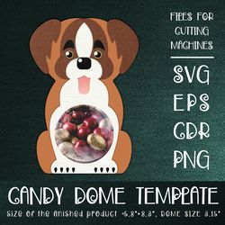 st. bernard dog | candy dome template