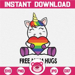 free mom hugs svg, funny unicorn gay lgbt svg, pride month svg, pride mom svg, pride ally svg, pride ally