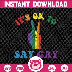 its ok to say gay svg, florida its ok to say gay lgbt pride  svg, lgbtqia ally svg, lgbtq pride rainbow