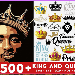 500 king and queen svg bundle, crown svg, tiara svg