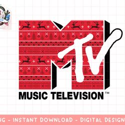 mademark x mtv - the official mtv logo in ugly christmas style pullover png, digital download, instant download,mtv, mtv