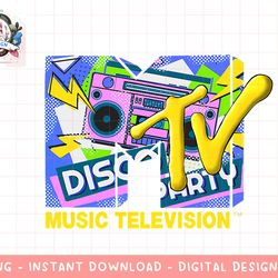 mademark x mtv - the official mtv logo with ghettoblaster for disco party png, digital download, instant download,mtv, m