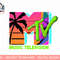Mademark x MTV - The official MTV Logo with retro palms in paradise T-Shirt copy.jpg