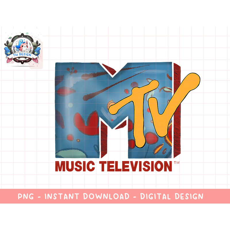 Mademark x MTV - The official MTV Logo with scandinavian folk art T-Shirt copy.jpg
