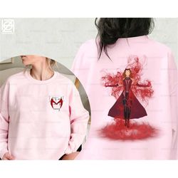 scarlet witch double sides sweatshirt, i do it and i become the enemy, maximoff 1989, scarlet witch tee, wandavision, mu