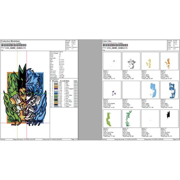 Anime Embroidery Design, Anime Embroidery Files, Machine Emb | Inspire ...