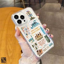 outer banks 3 clear phone case, vintage pogue for lifee, obx3 poguelandia phone case, paradise on earth, jj maybank, out