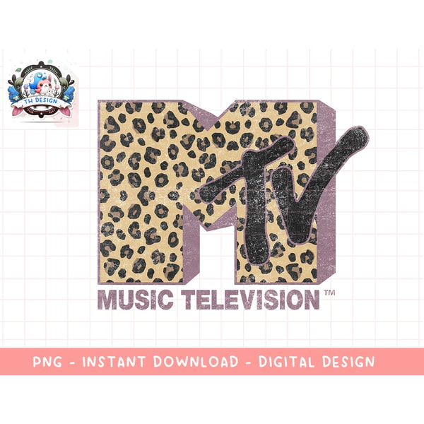 MTV Classic Leopard Print Bold Logo png, digital download, i | Inspire ...