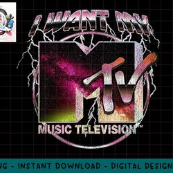 mtv lightning space wave i want my graphic png, digital download, instant download,mtv, mtv logo, mtv png