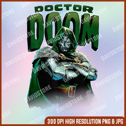 marvel fantastic four doctor doom crossed arms portrait png, doctor doom png, png high quality, png, digital download