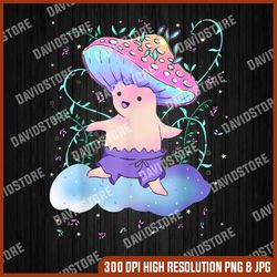 creepy kawaii pastel goth mushroom png, png high quality, png, digital download