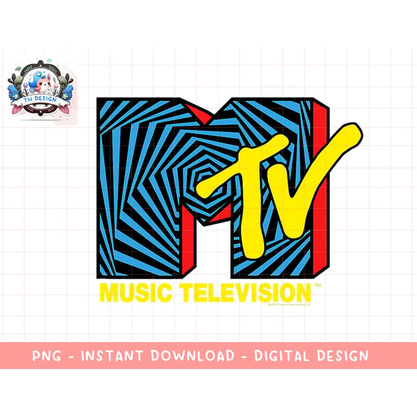 Mtv Png Logo MTV Neon Paint Drip Retro Logo Png, Digital Download,