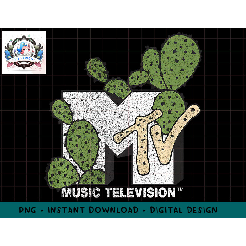 MTV Music Television Cactus Logo Premium T-Shirt copy.jpg