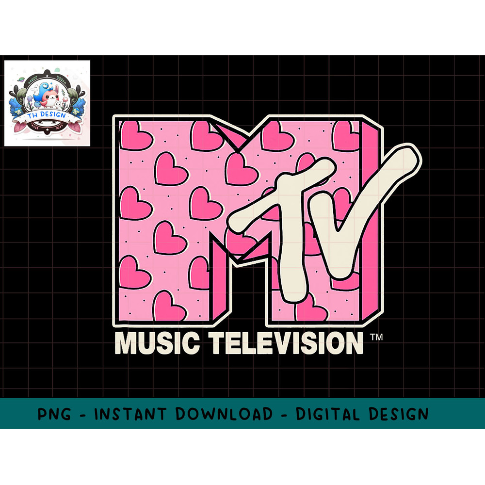 MTV Music Television Heart Doodle Logo Fill T-Shirt copy.jpg