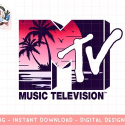 mtv music television sunset beach logo fill pullover png, digital download, instant download,mtv, mtv logo, mtv png