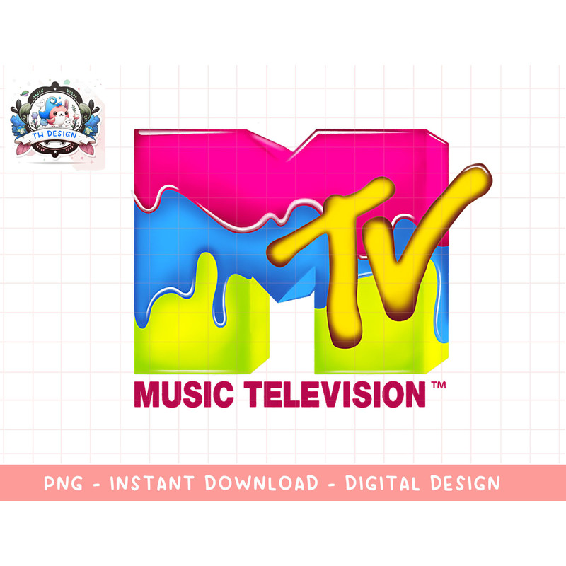 MTV Neon Paint Drip Retro Logo T-Shirt copy.jpg