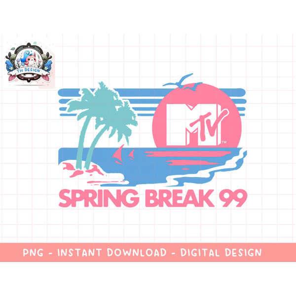 Spring Break Racing Logo Mtv Spring Break Logo MTV Logo Spring Break 1991 Sticker By Notorious