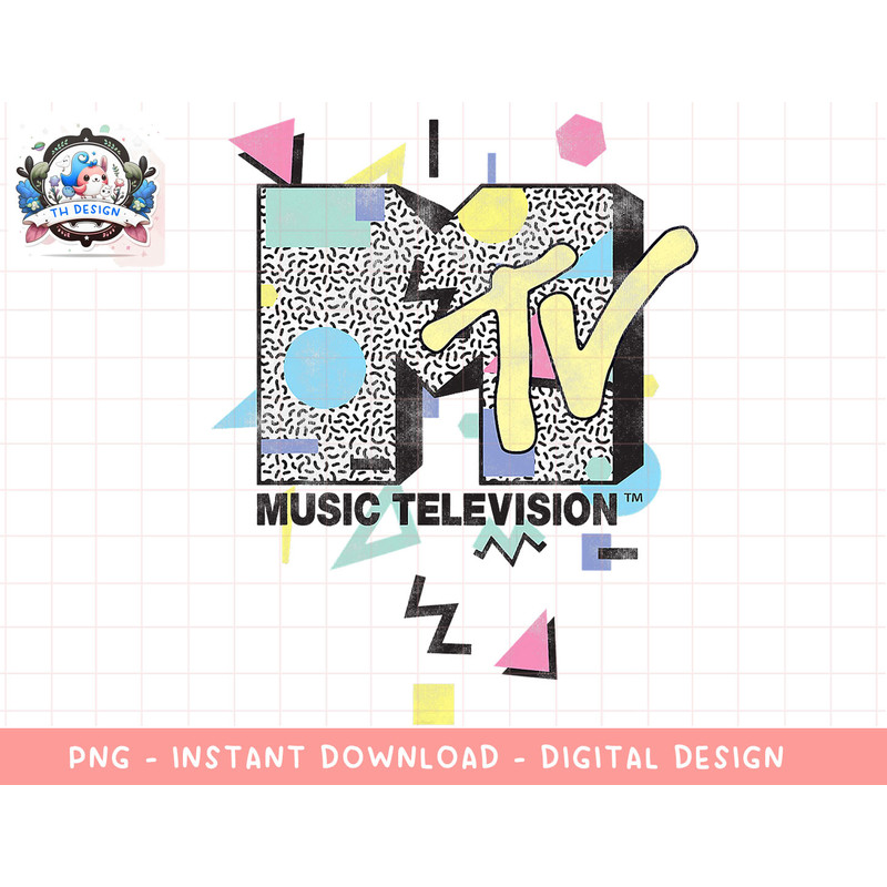 MTV Retro Shape Design Logo Graphic T-Shirt copy.jpg