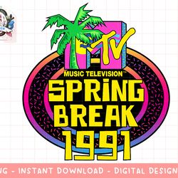 mtv spring break 1991 classic logo png, digital download, instant download,mtv, mtv logo, mtv png