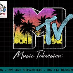 mtv tropical palm tree sunset logo png, digital download, instant download,mtv, mtv logo, mtv png