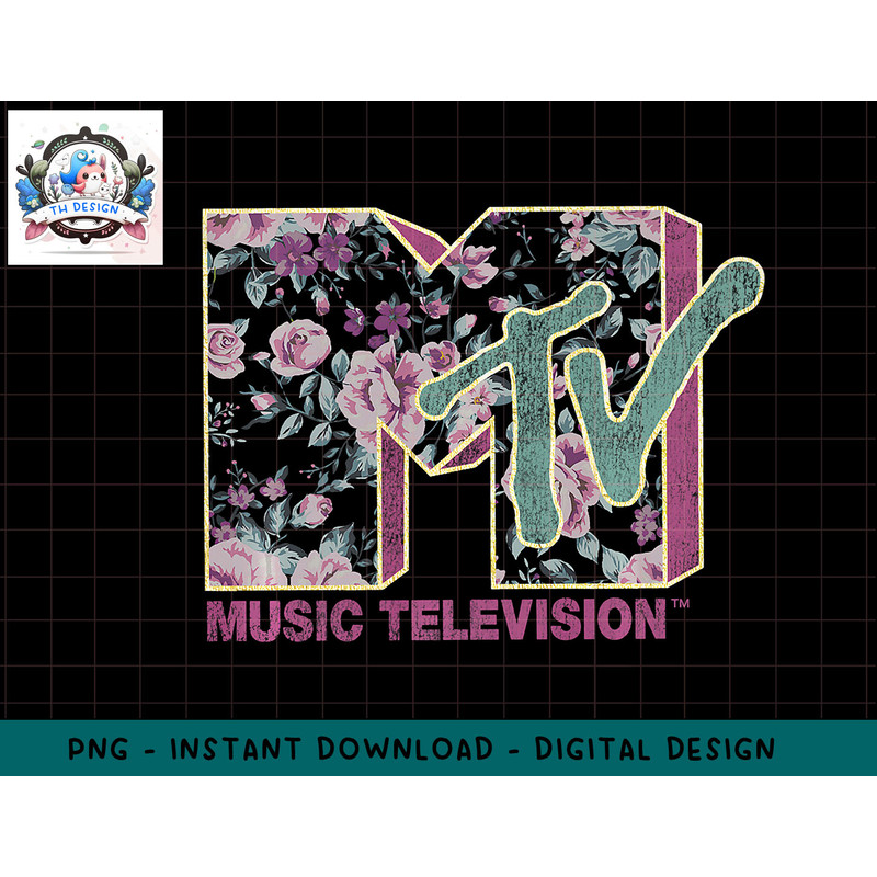 MTV Vintage Rose Logo Premium T-Shirt copy.jpg