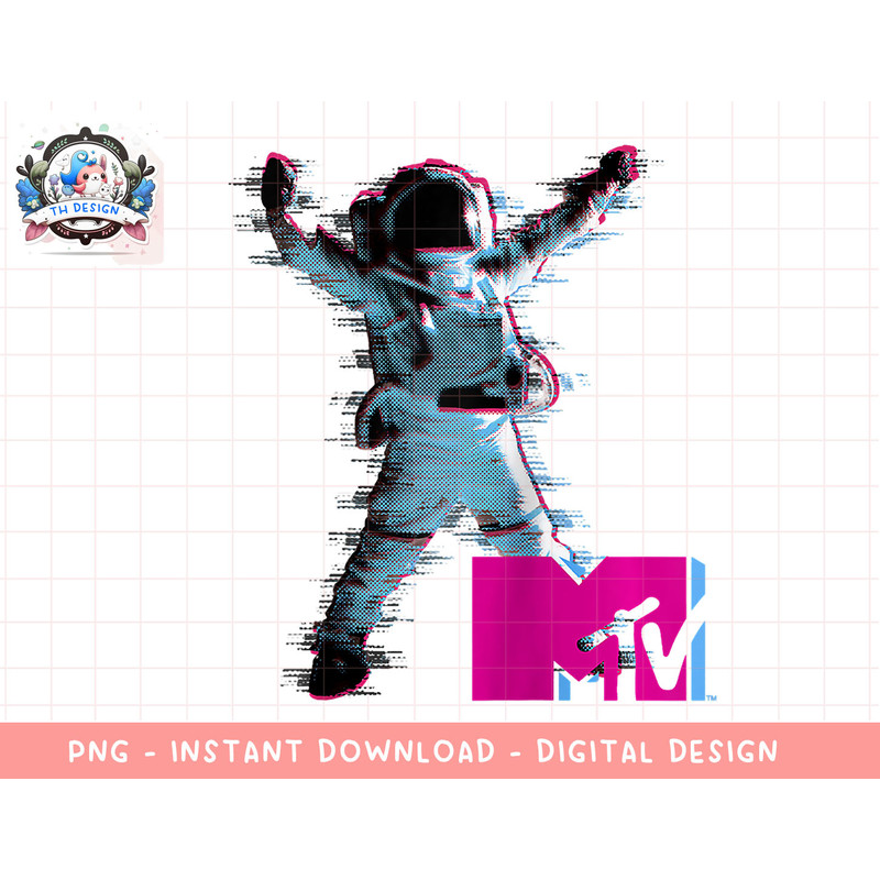 MTV VMA Astronaut Static Distorted Victory Pose Raglan Baseball Tee copy.jpg