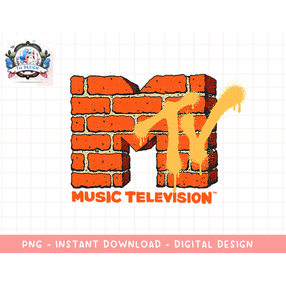 MTV Yellow And Orange Brick Graphic T-Shirt copy.jpg