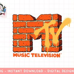 mtv yellow and orange brick graphic png, digital download, instant download,mtv, mtv logo, mtv png