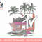 Womens MTV Logo Music Television Beach And Palm Trees V-Neck T-Shirt copy.jpg