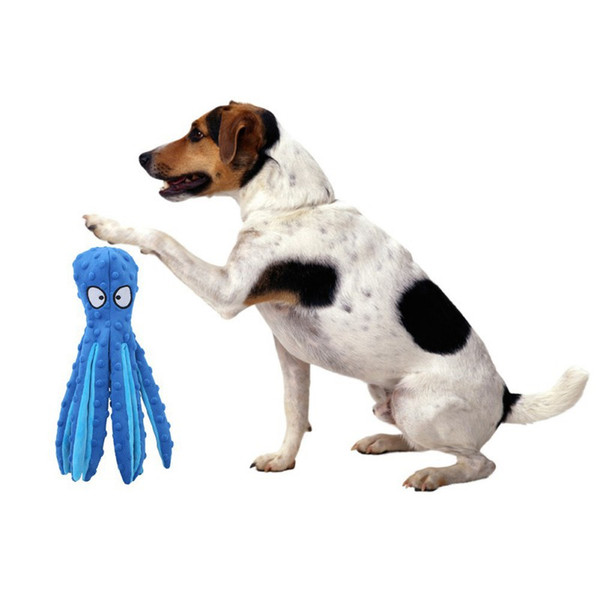 Octopus Shape Squeaky Dog Chew Plush Toy - Assorted  (7).jpg