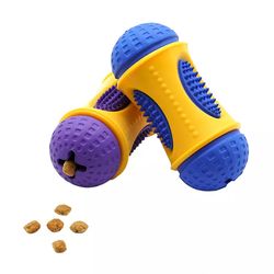Rubber Teeth Brush Treat Dispenser Pet Chew Toy - Assorted Set of 1