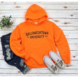 halloweentown university sweatshirt , halloween town crewneck sweatshirt, halloweentown sweatshirt, halloweentown univer