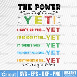 the power yet i can't do this yet i'm no good at this yet it's doesn't work yet svg, dxf,eps,png, digital download