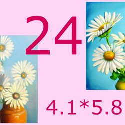 set of postcards with beautiful flowers-9