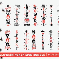 halloween porch sign svg bundle, halloween svg, welcome sign svg, halloween sign svgi home decor, halloween porch