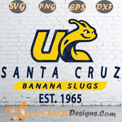 Est date uc santa cruz ucsc banana slugs SVG PNG DXF EPS