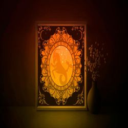 zodiac capricorn shadow box svg template, astrological signs papercut lightbox cricut svg, 3d layered paper cut light bo