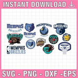 12 files nba memphis grizzlies svg files, grizzlies svg, cut file basketball svg, nba svg, nba svg, basketball clipart,