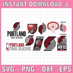 10 files nba portland trail blazers svg,portland svg,trail svg, blazers svg, basketball bundle svg,nba svg, nba svg, bas
