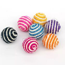 Rope Ball Knitted Dog & Cat Chew Toy - Pack of 4