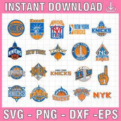 20 files nba logo new york knicks national basketball, basketball svg,nba svg, nba svg, basketball clipart, svg for cric
