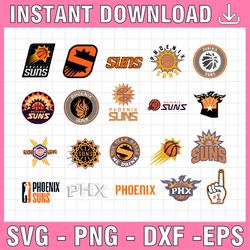 20 files nba phoenix suns, phoenix suns svg,basketball bundle svg,nba svg, nba svg, basketball clipart, svg for cricut ,
