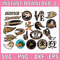 20 files anaheim ducks bundle svg, dxf,png, eps, anaheim svg, ducks svg, nhl svg, nhl svg, hockey svg, download cut fi