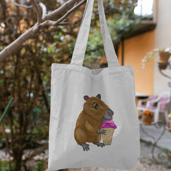 capybara-drawing-icecream-summer-animal-clipart-totebag.png