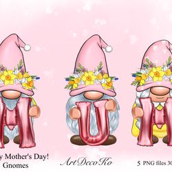 Happy mother's day PNG gnomes